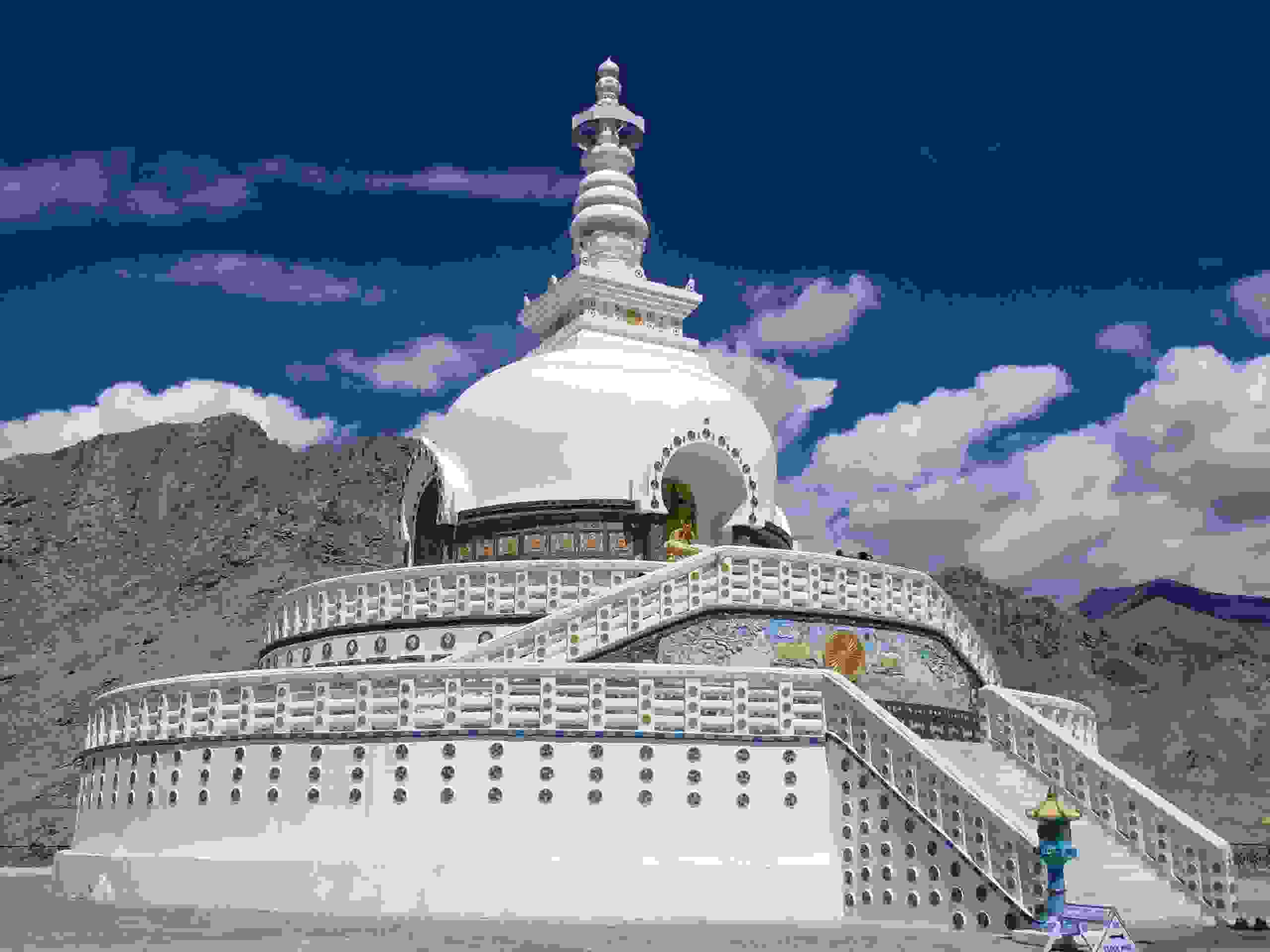 Shanti Stupa in Leh 