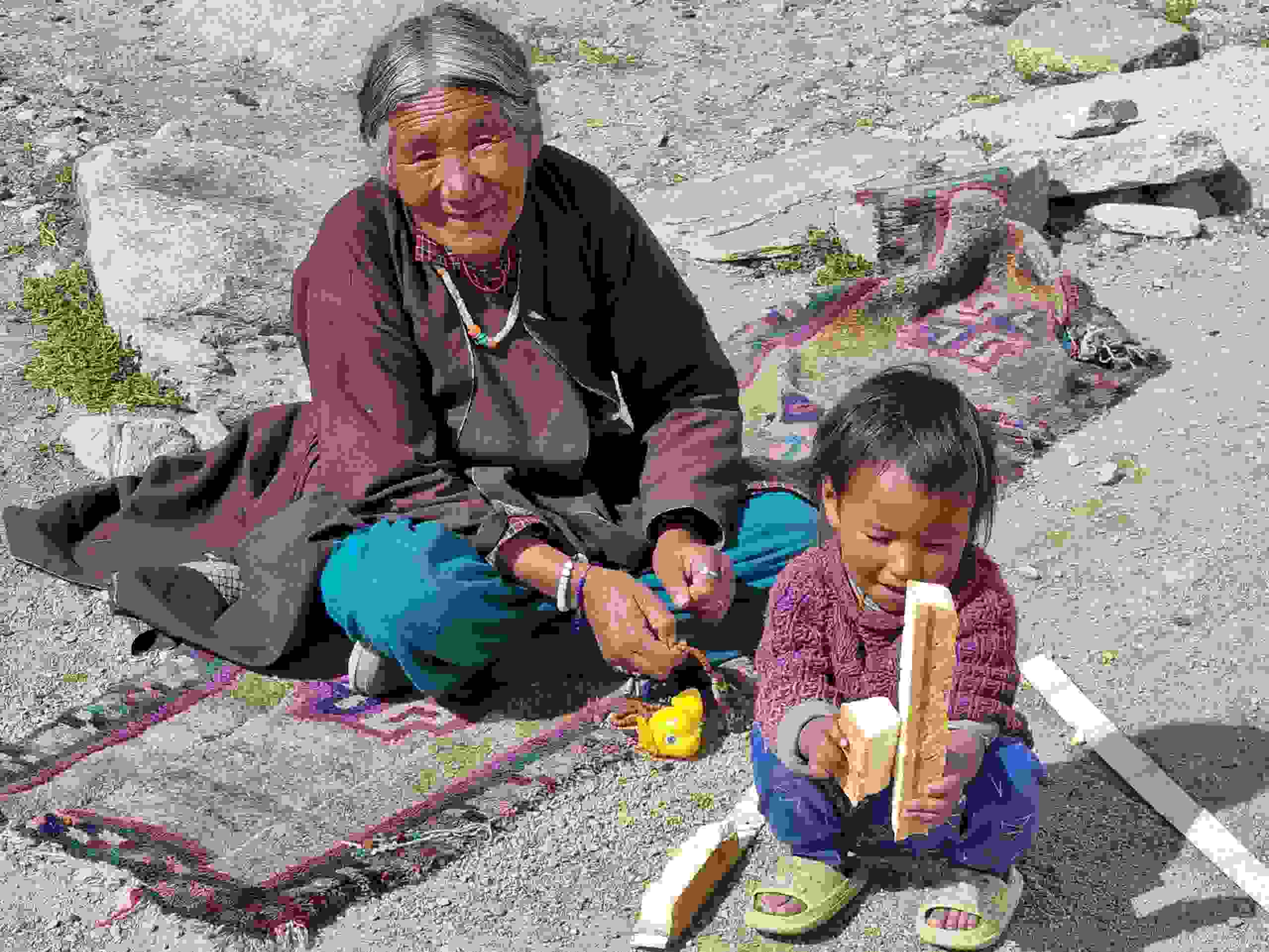 Changpa Nomadin in Korzok Phu, Ladakh