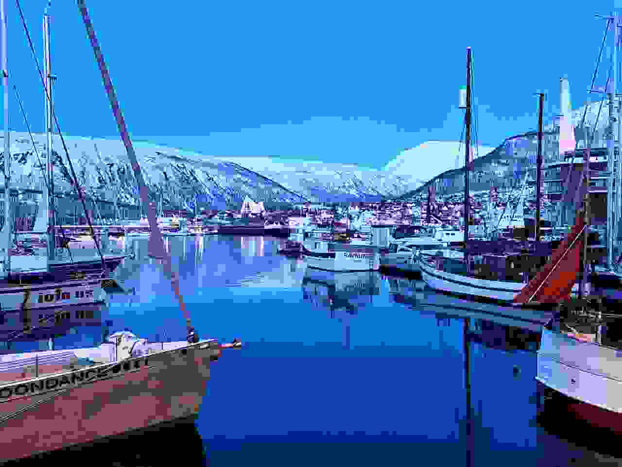 Norwegen-Lappland, Hafen von Tromsö