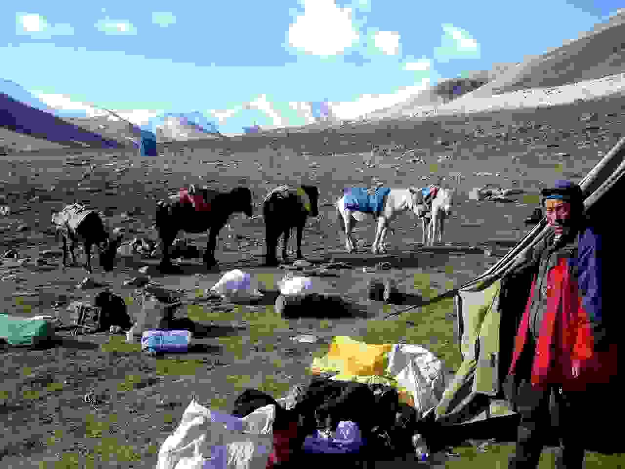 auf der Nimaling-Hochebene (4700 m)