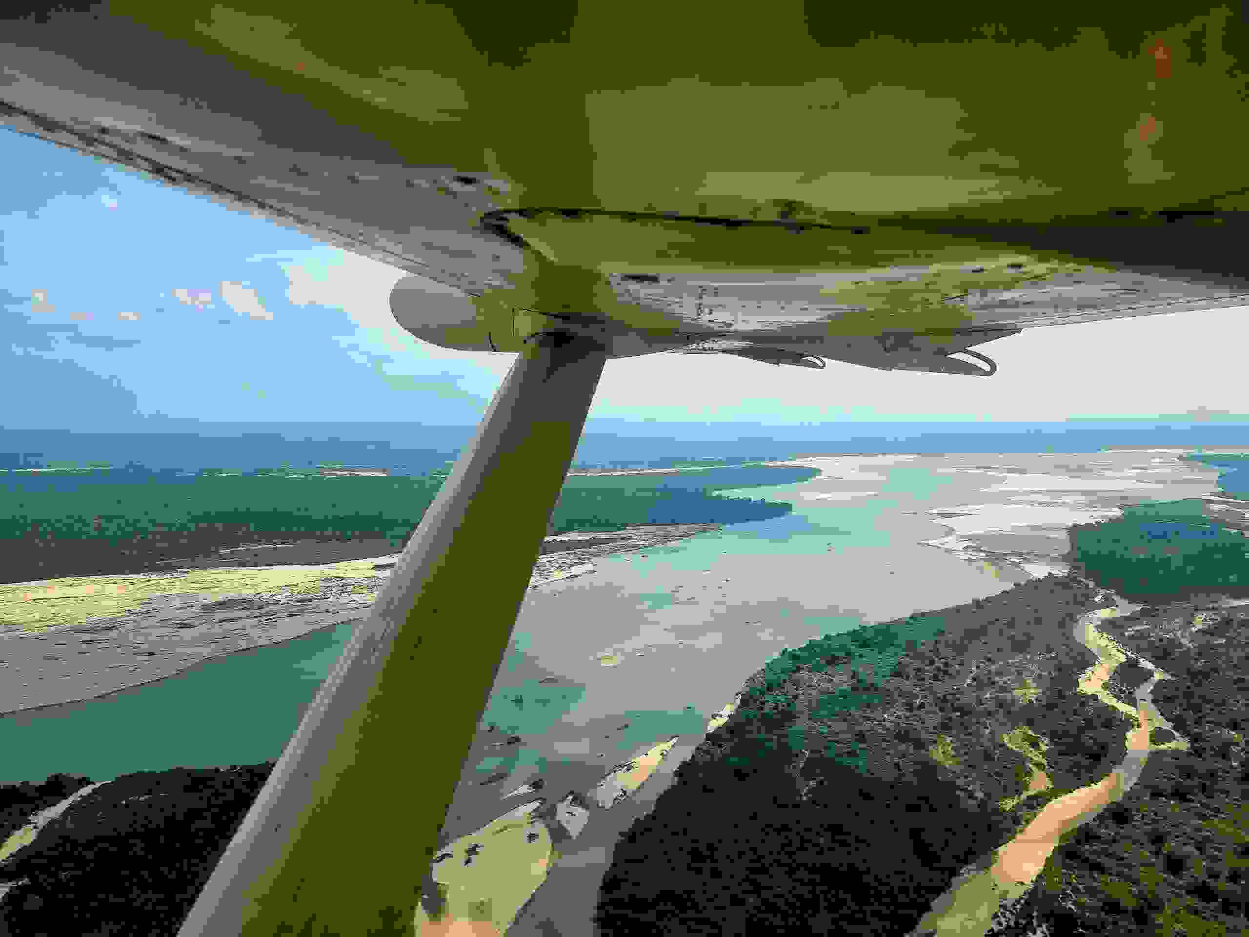 Landeanflug Nyerere Nationalpark - Tansania 