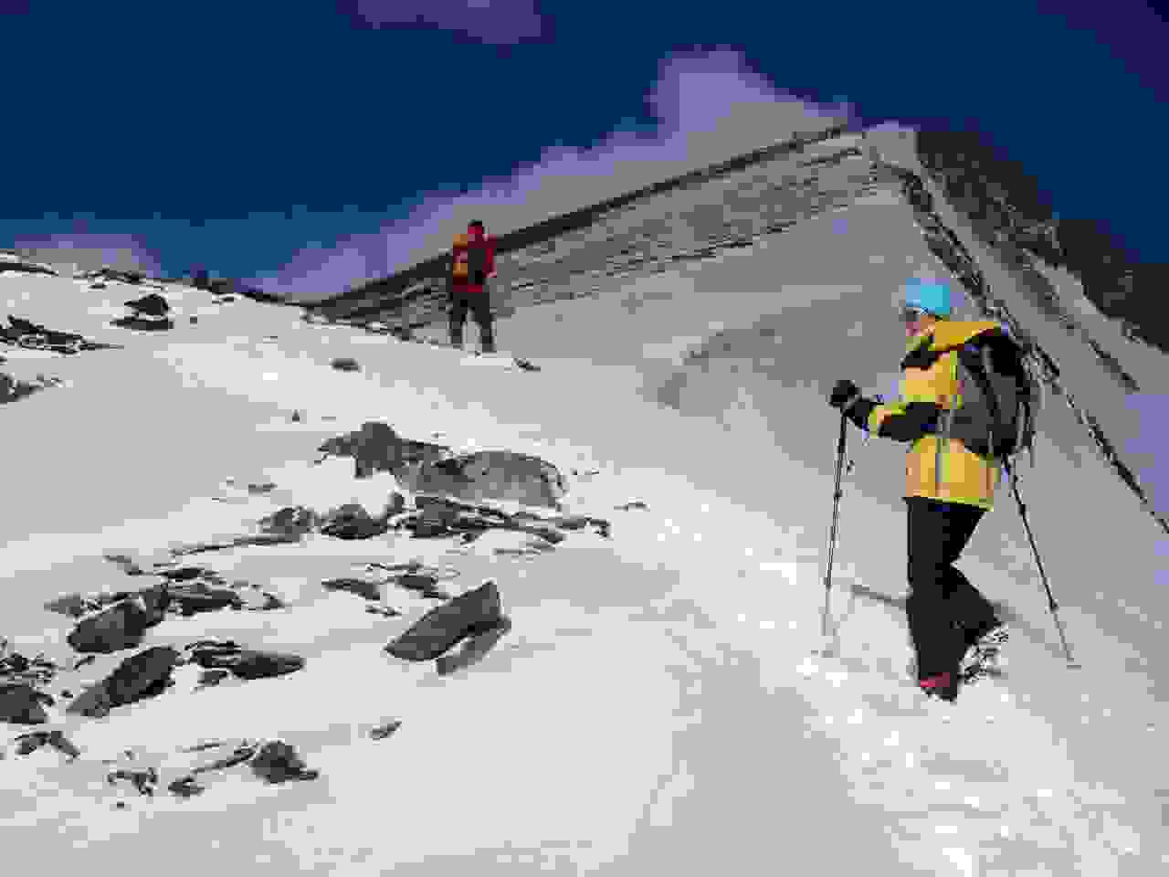 im Aufstieg zum Dzo Jongo (6040 m)