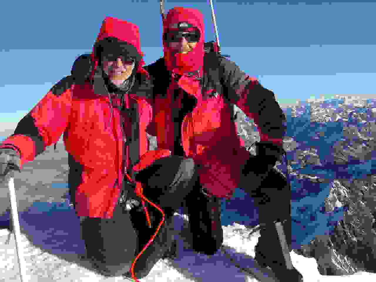 auf dem Gipfel des Huayna Potosí (6090 m)