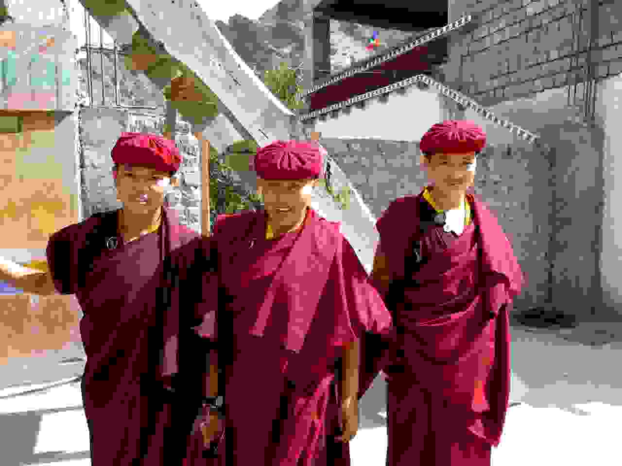 Ladakh, buddhistische Nonnen im Kloster Hemis