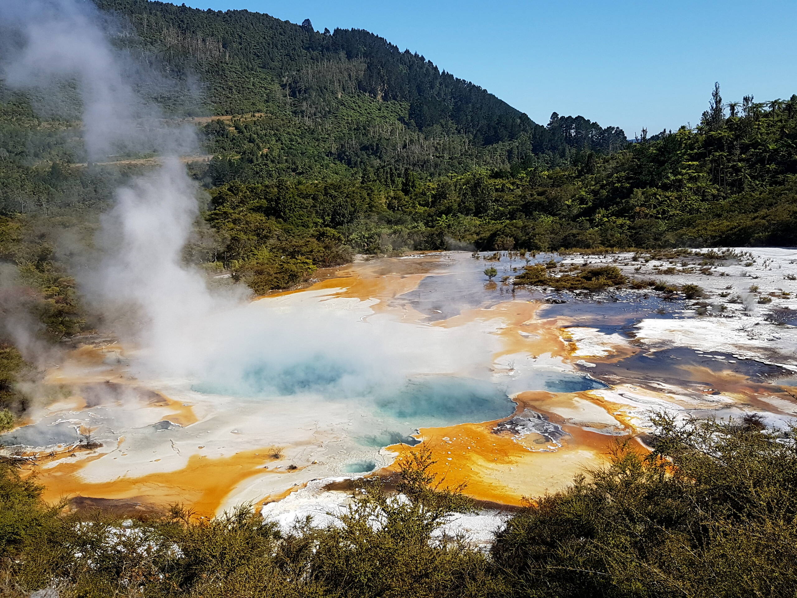 Sinterterrassen und Schlammpools, Orakei Korako