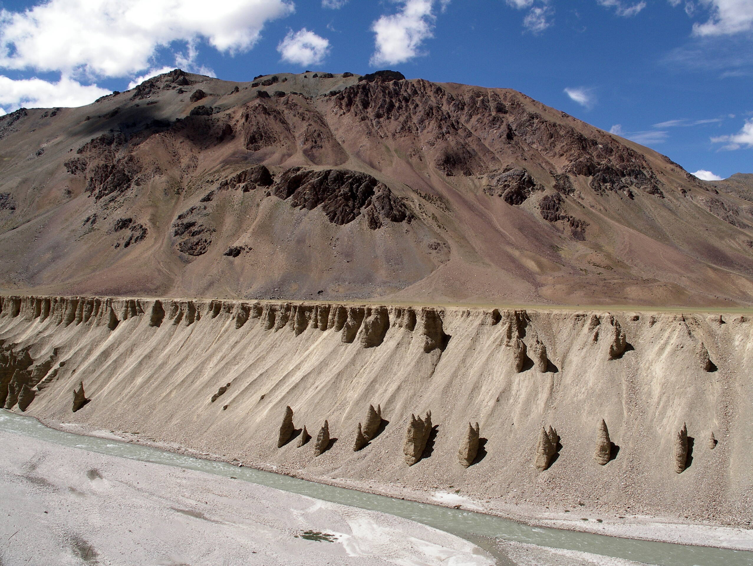 Erosionsformen im Sarchu-Hochtal