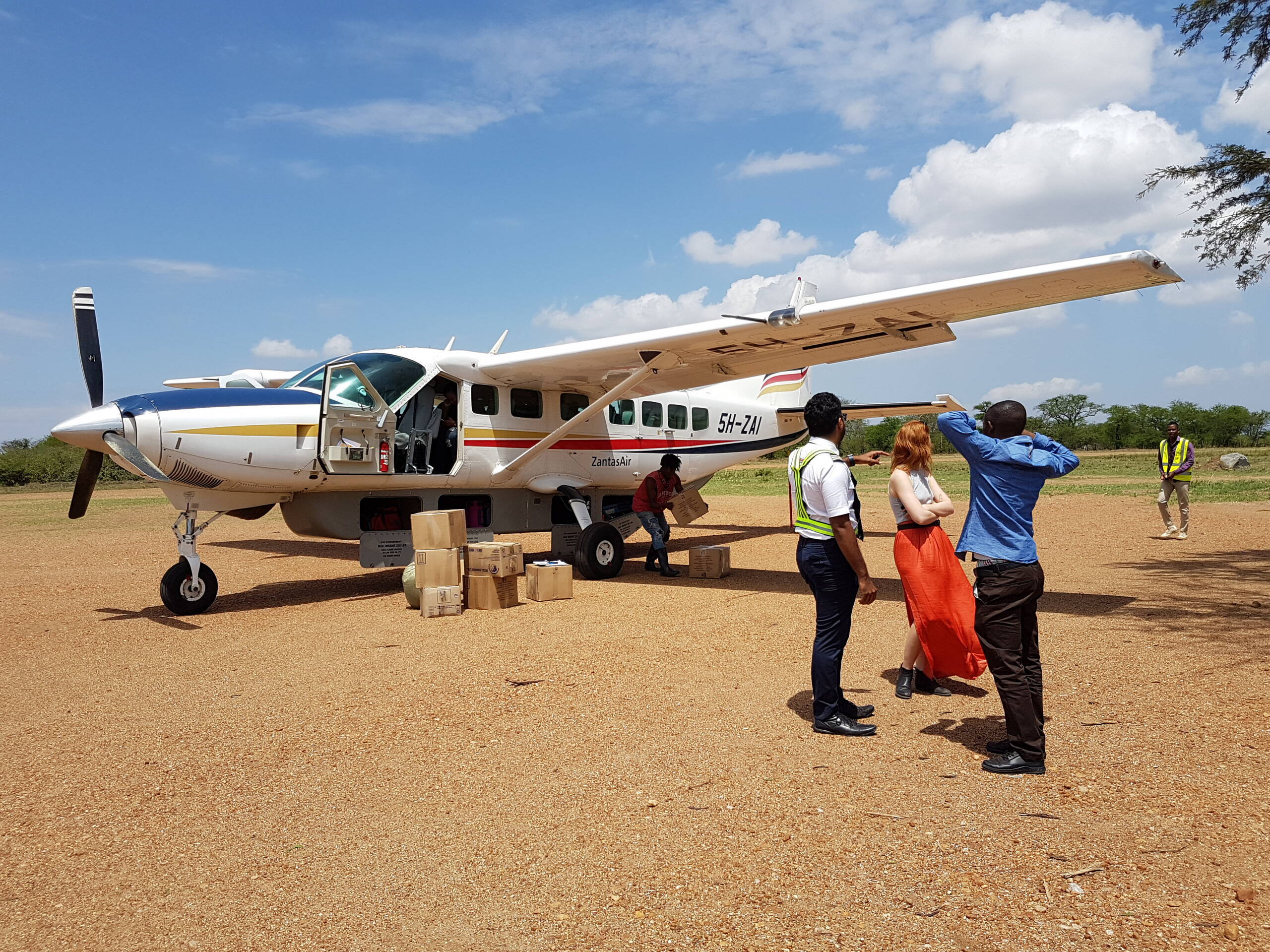 Rückflug von der zentralen Serengeti nach Arusha