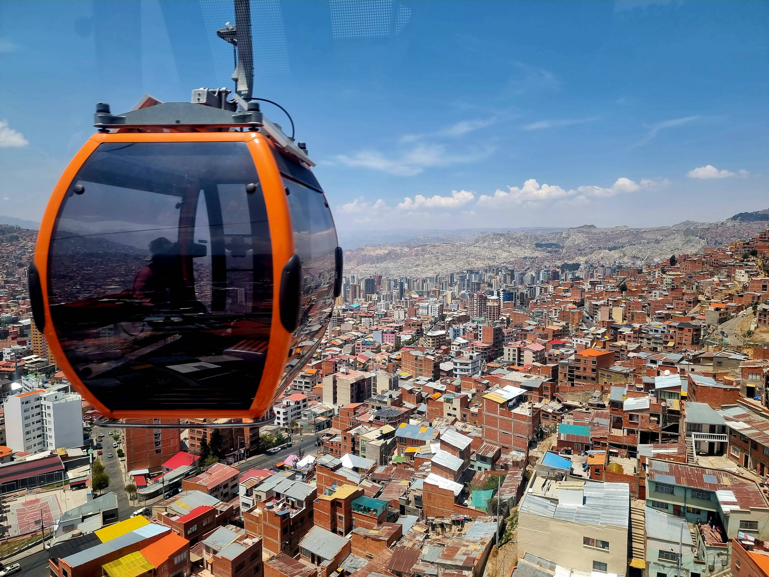 Teleférico línea roja seit Mai 2014 in Betrieb, La Paz