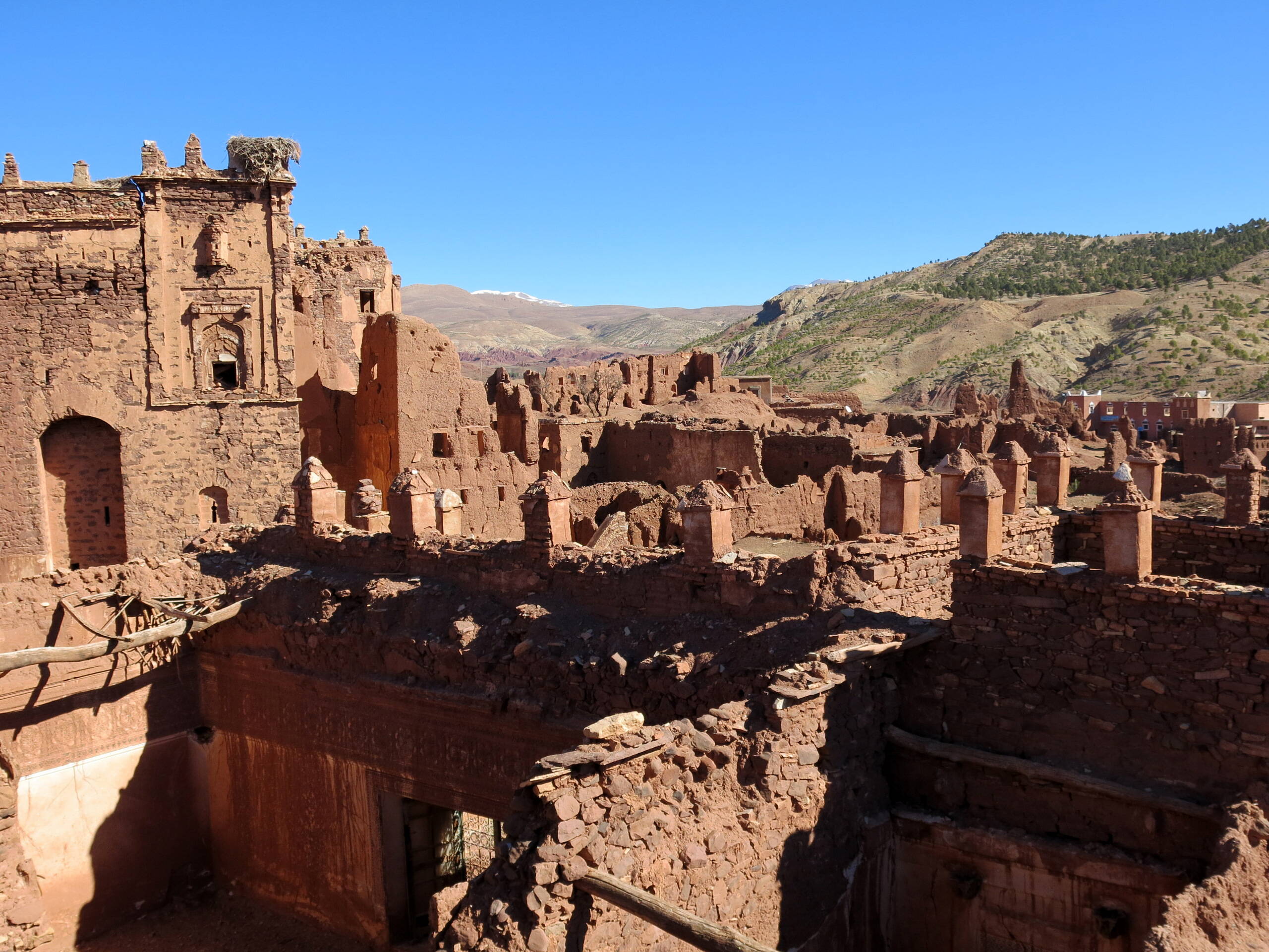 teilweise verfallene Kasbah in Telouèt (18.-20. Jh.)