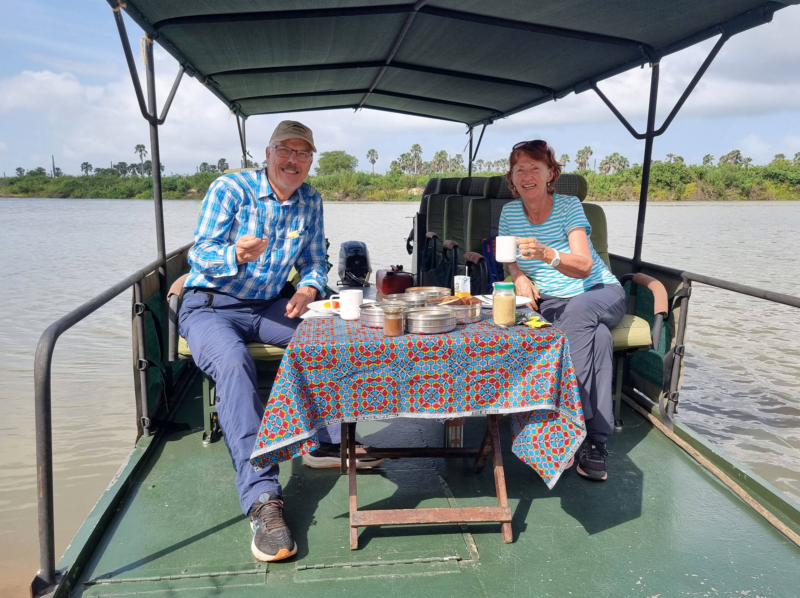 auf Bootssafari im Nyerere Nationalpark