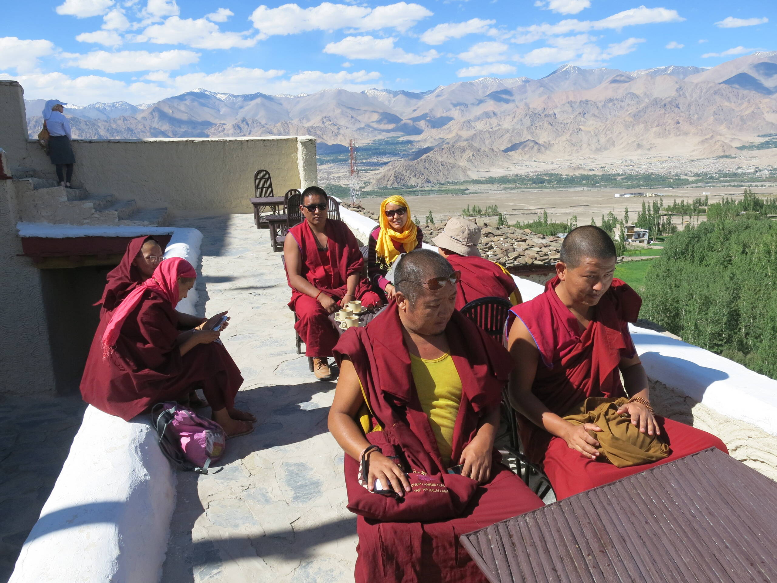 Buddhistische Mönche, Königspalast Stok