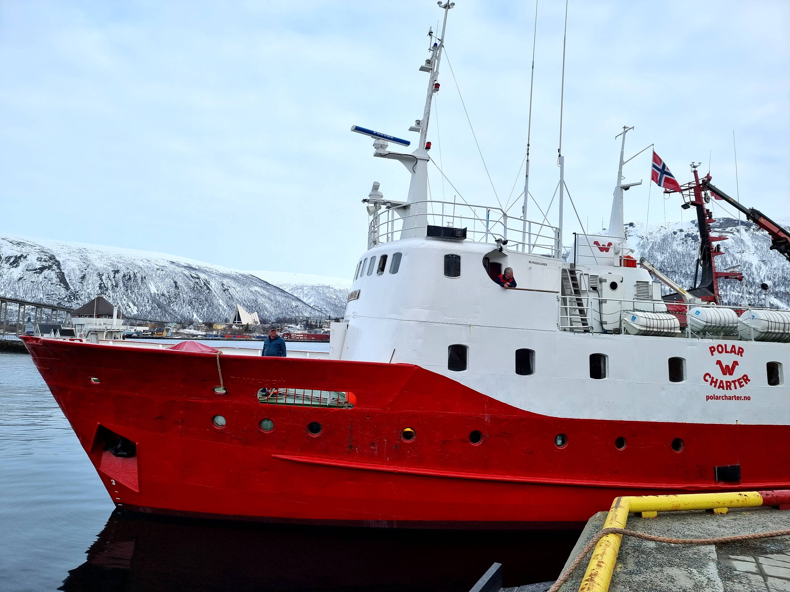 unser schwimmendes Hotel für die Skitourenwoche