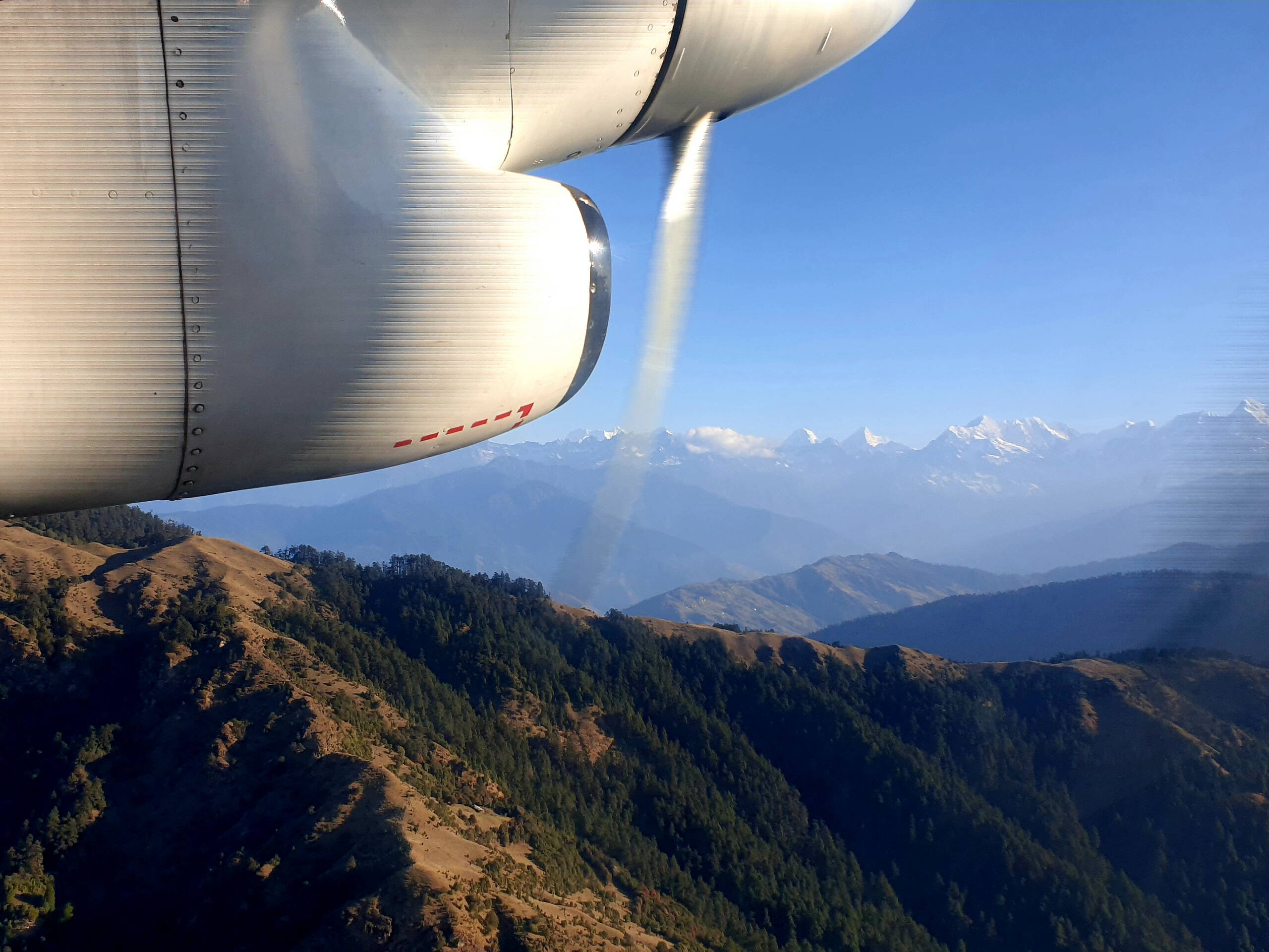 spektakulärer Inlandflug nach Lukla