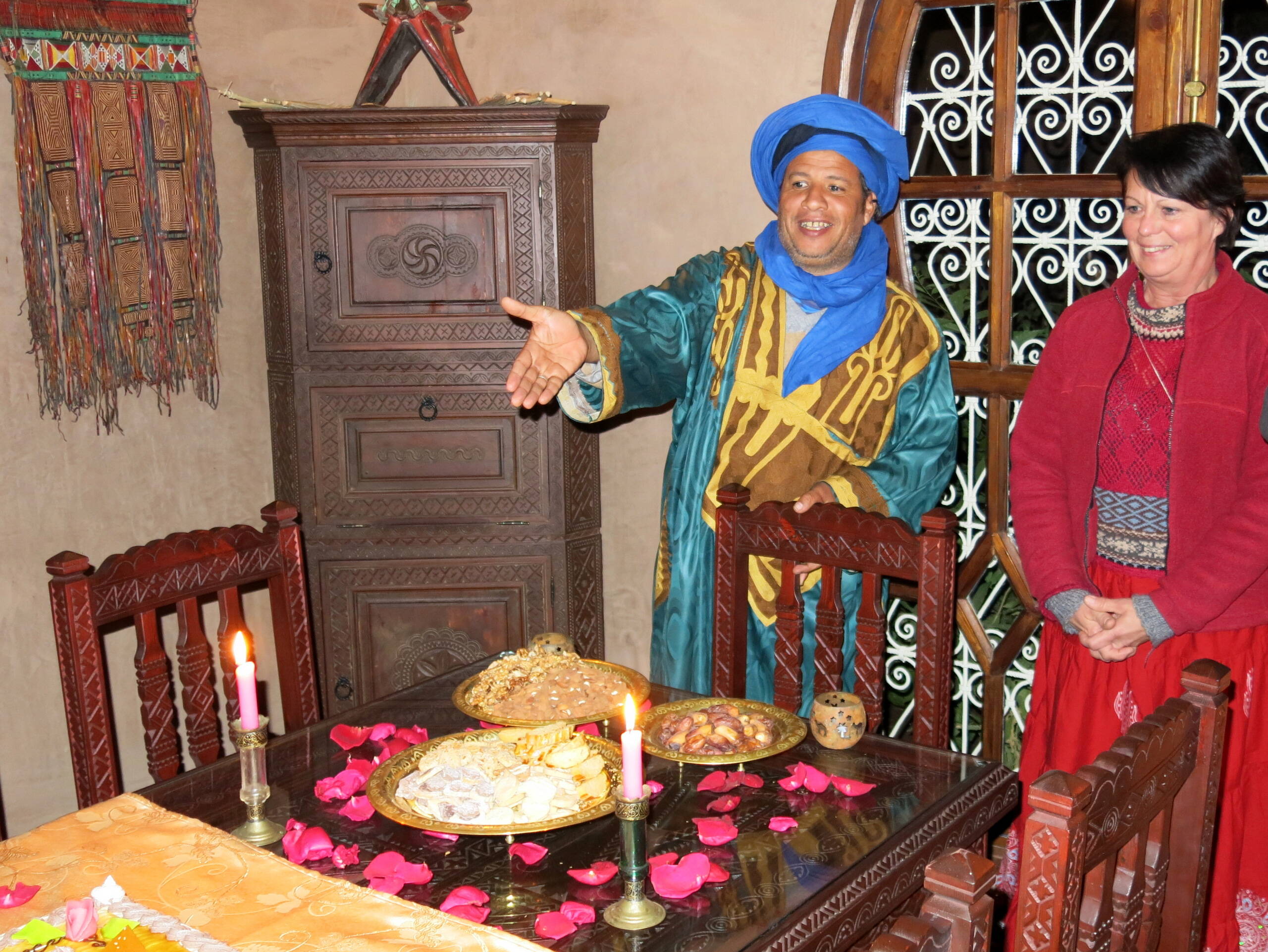 Gastgeber Abdellah in seinem Element
