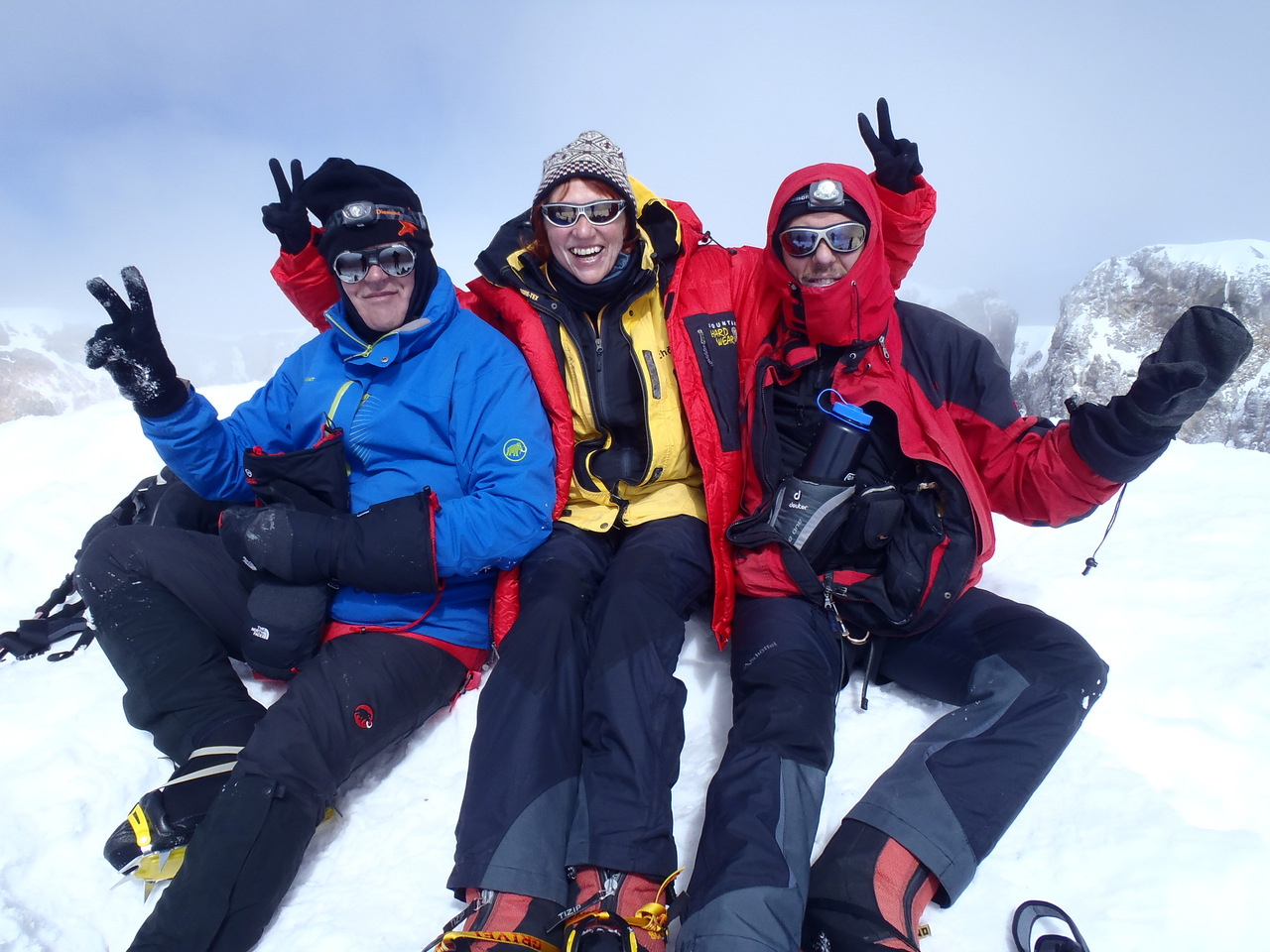 auf dem Kraterrand des Parinacota (6348 m)