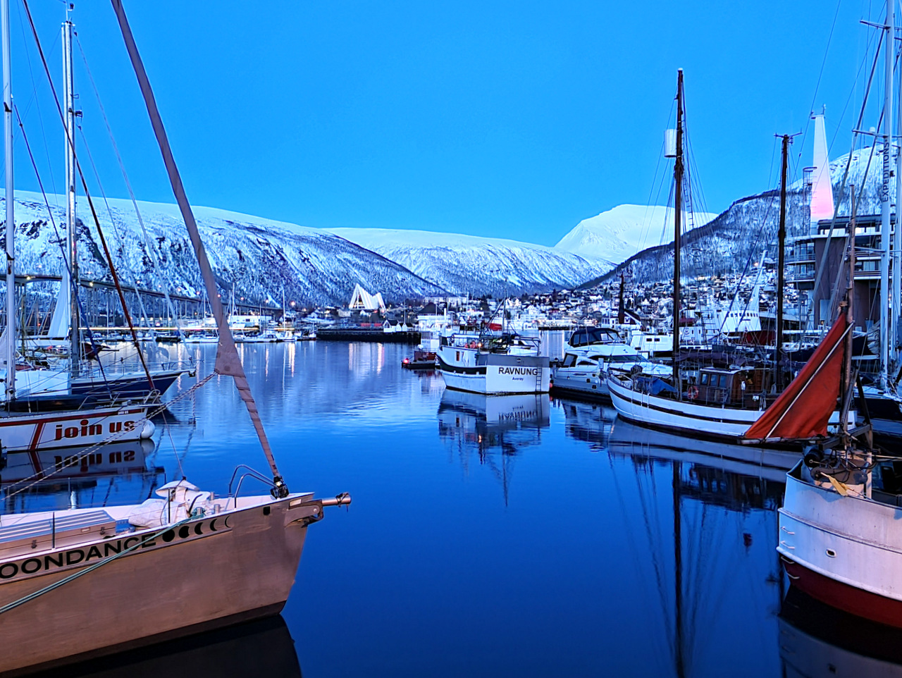 Norwegen-Lappland, Hafen von Tromsö