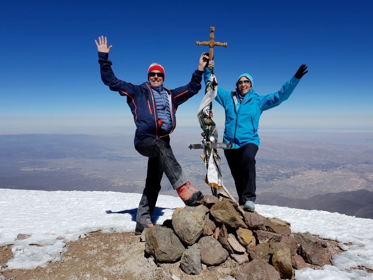 Gipfel des Chachani (6075 m), Südperu