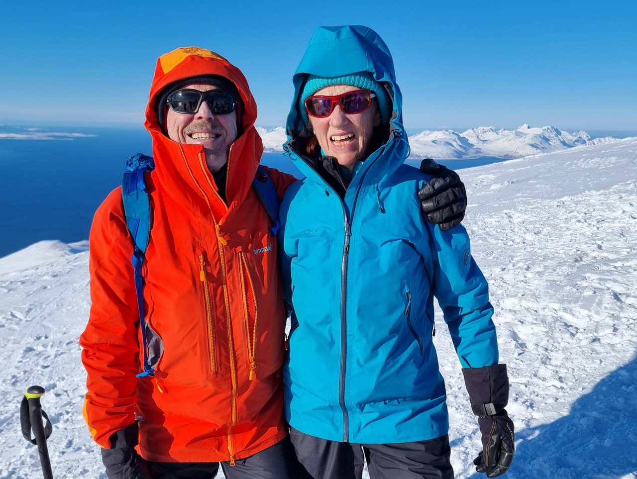 Skitourengipfel Blatinden Lyngenalps, Norwegen-Lappland