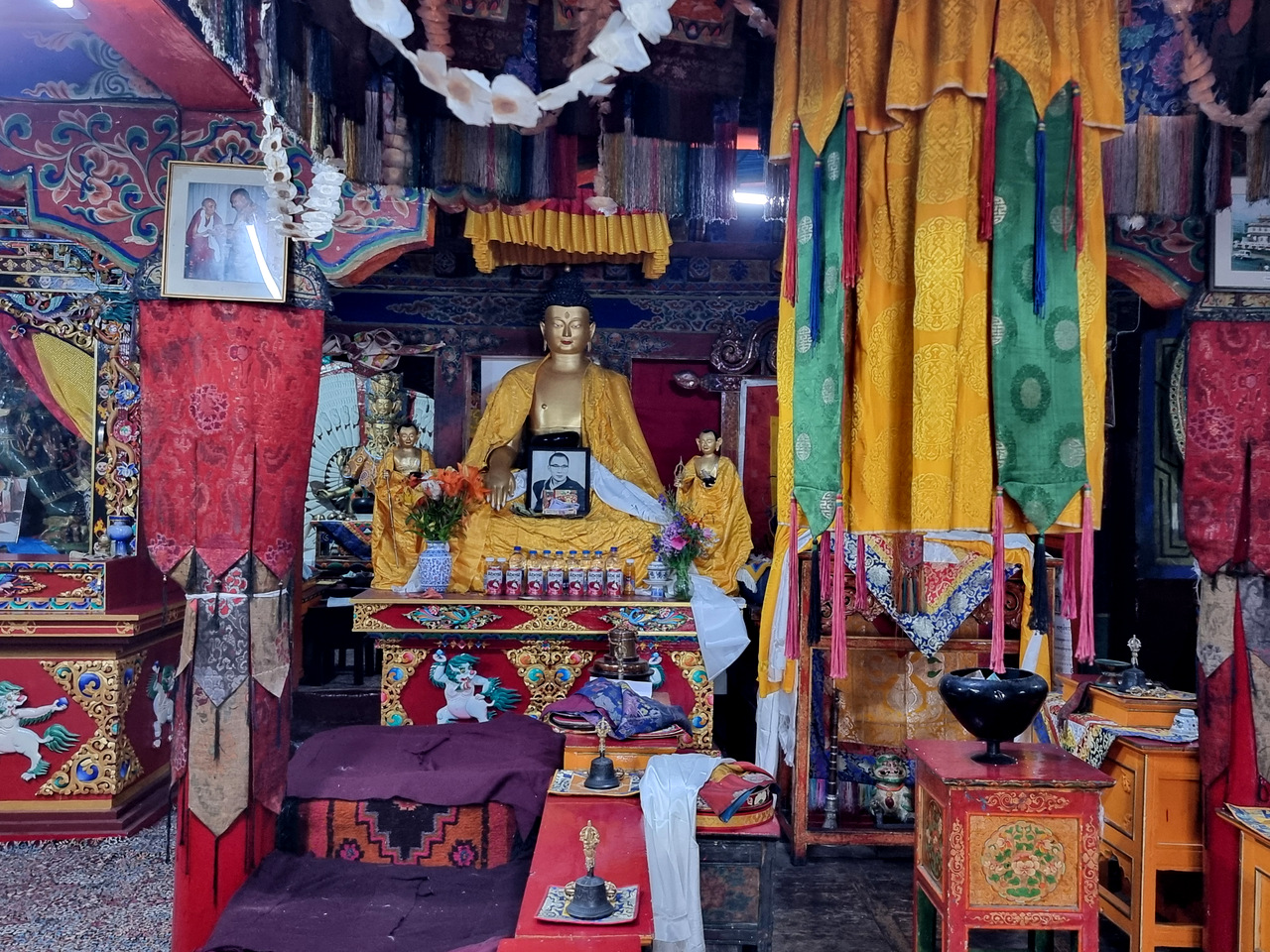 Gebetsraum der Shankar Gompa in Leh - Ladakh