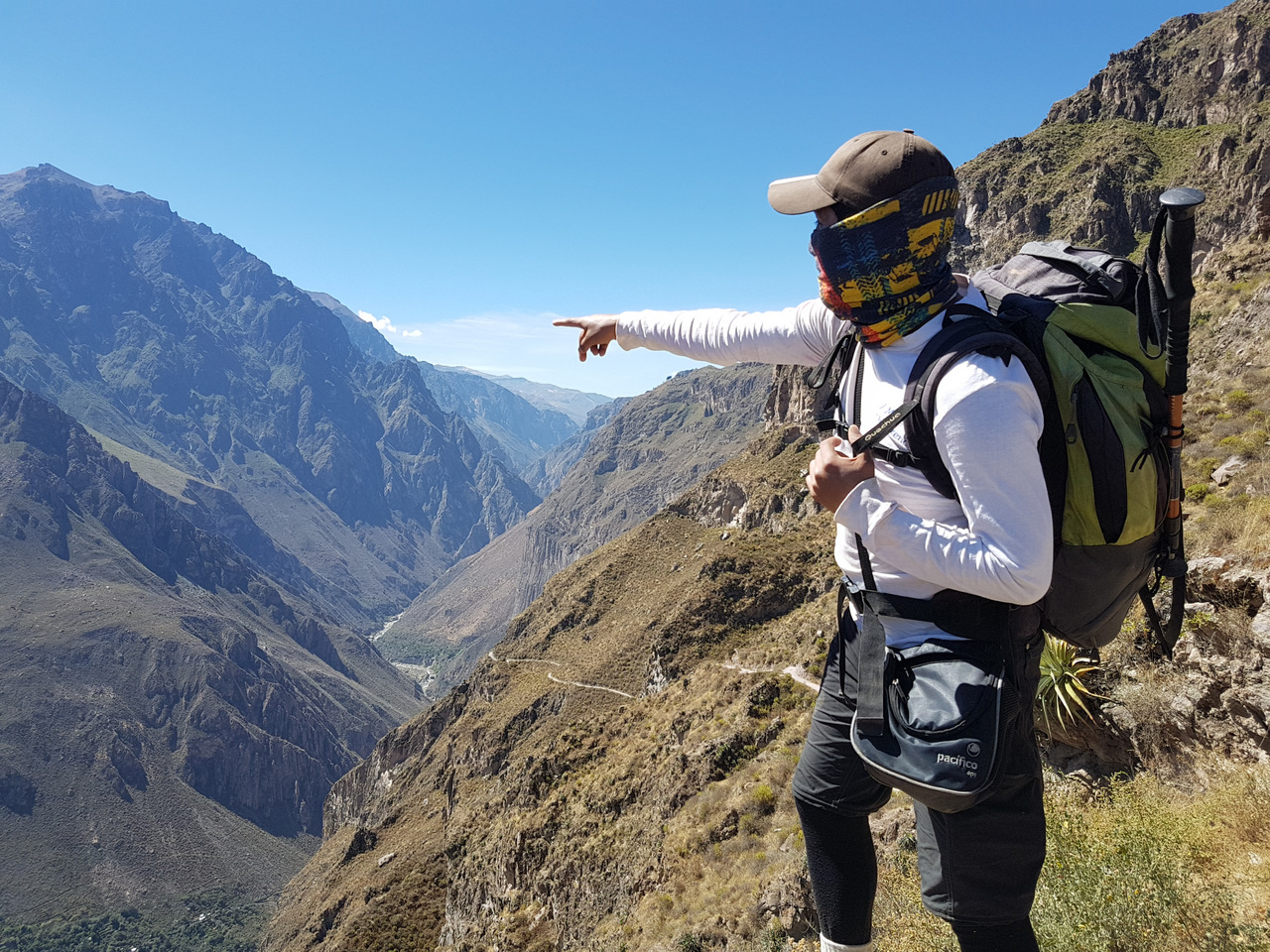 am Rande des Colca Cañons, Südperu